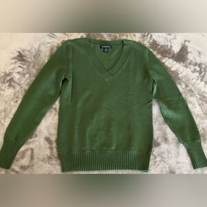 Green V-Neck Banana Republic Sweater